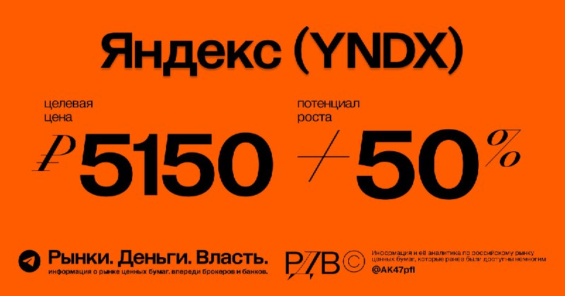 Подробнее о статье Яндекс (YNDX): справедливая цена 5150 рублей, потенциал роста +50%. #оценка @AK47pfl