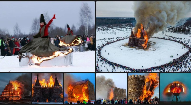 Подробнее о статье Масленница в Николо-Ленивце: наш ответ Burning man #life тоже сжигаем фигуры блинчики, свой антураж
