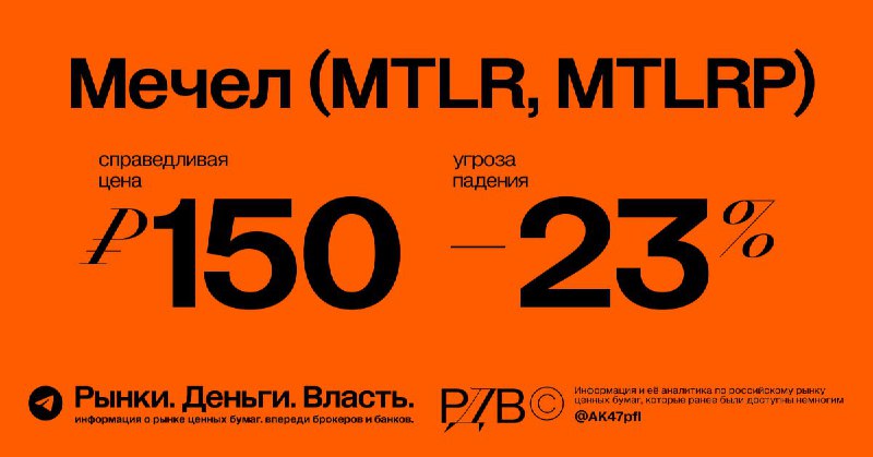 Подробнее о статье Источники РДВ ранее  предупреждали что префы Мечела (MTLRP) могут упасть на 56% до справедливой оцен