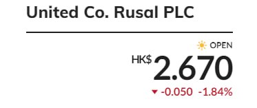 Подробнее о статье #RUAL Русал на торгах в Гонконге Цены на алюминий и никель взлетели после санкций США на металлы из