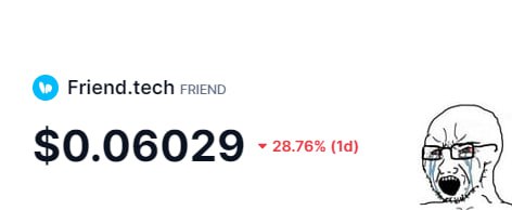 Подробнее о статье #FRIEND #крипто Cоциальной сети web-3 FriendTech походу п**да ….. ее разработчики отказались от ко