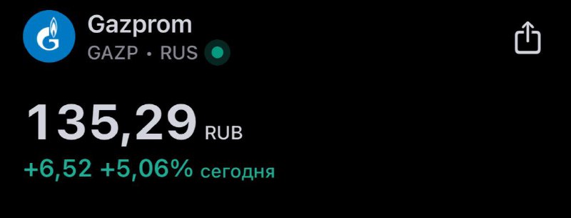 Подробнее о статье $GAZP тоже на 5% растет Ему походу очень победа Трампа нужна была для роста, по другому никак